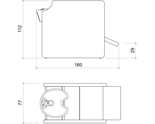 Мойка парикмахерская PRIVACY WASH SHIATSU 1P