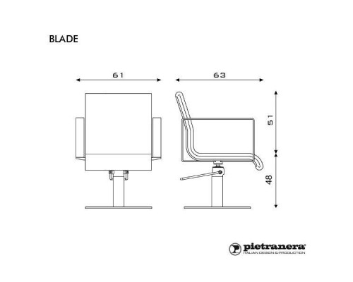 Кресло парикмахерское BLADE